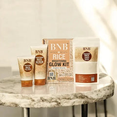 Bnb Whitening Rice Extract Bright & Glow Kit (with Box)