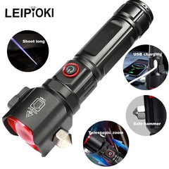 High-Power LED Flashlight – Rechargeable & Multifunctional for All Your Lighting Needs