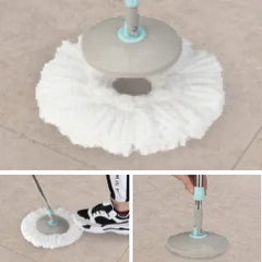 360° Rotating Head Mop with Bucket – Deep-Cleaning Microfiber Magic Mop