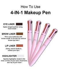 4-in-1 Makeup Pen – All-in-One Beauty Essential for On-the-Go Glam