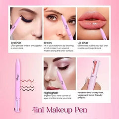 4-in-1 Makeup Pen – All-in-One Beauty Essential for On-the-Go Glam