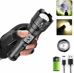 High-Power LED Flashlight – Rechargeable & Multifunctional for All Your Lighting Needs