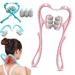 6-Wheel Pressure Point Neck Massager – Relax Anytime, Anywhere