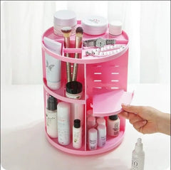 360° Rotating Cosmetic & Jewellery Organizer – Keep Your Beauty Essentials Neat & Accessible