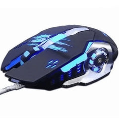 T9 Optical Gaming Mouse – RGB LED, 3200DPI, USB Wired, Ergonomic Design