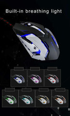 T9 Optical Gaming Mouse – RGB LED, 3200DPI, USB Wired, Ergonomic Design