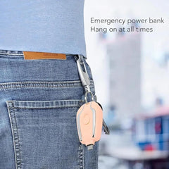 Mini Keychain Power Bank – Pocket-Sized Charging On-the-Go