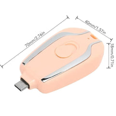 Mini Keychain Power Bank – Pocket-Sized Charging On-the-Go