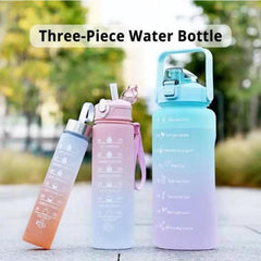 3-Piece Motivational Sports Water Bottles Set – Stay Hydrated, Stay Inspired!