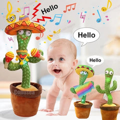 Rechargeable Dancing Cactus Toy – Fun Singing & Talking Plush