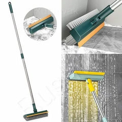 Bathroom Long Handle Scrub Brush – Bristle Floor, Tile, Wall & Toilet Cleaning Tool