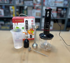 The best quality Cronier Professional 4-in-1 Hand Blender Set CR-1115 Chop. Blend. Whisk. Create – All in One!