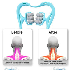 6-Wheel Pressure Point Neck Massager – Relax Anytime, Anywhere