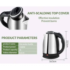 Premium Quality 2.0L Electric Kettle – Fast Boil, Durable & Safe