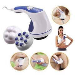 Best - RFV1 Relax Spin Tone Body Full Body Massager Electric Machine with 3 Massage Heads for Pain Relief and Relaxation, For Back, Leg & Foot,Blue