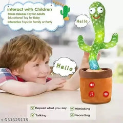 Rechargeable Dancing Cactus Toy – Fun Singing & Talking Plush