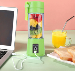 Portable Mini Juicer Blender – 6-Blade Rechargeable Outdoor Juicing Cup (380ml, Random Color)