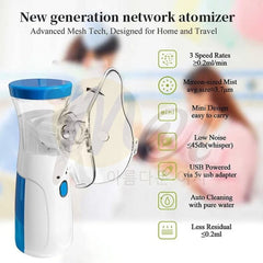 Portable Nebulizer Machine – Rechargeable Asthma Inhaler for Kids & Adults